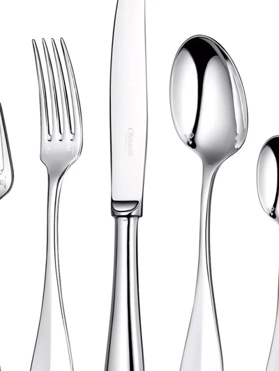 Shop Christofle Fidelio Five-piece Individual Silver-plated Place Settings