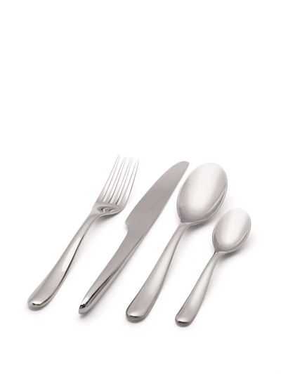 Shop Christofle L'ame De  24-piece Stainless Steel Flatware Set In Silver