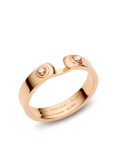 Shop Nouvel Heritage 18kt Rose Gold Monday Morning Mood Diamond Ring In Pink