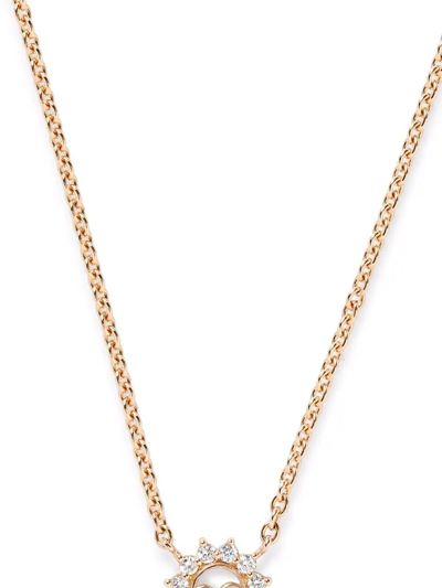 Shop Nouvel Heritage 18kt Yellow Gold Small Mystic Love Diamond Pendant Necklace