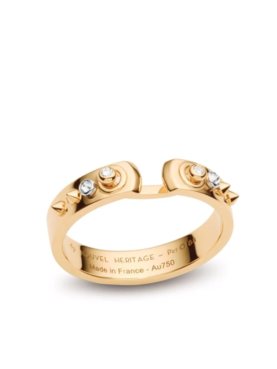 Shop Nouvel Heritage 18kt Yellow Gold Brunch In Ny Mood Diamond Ring