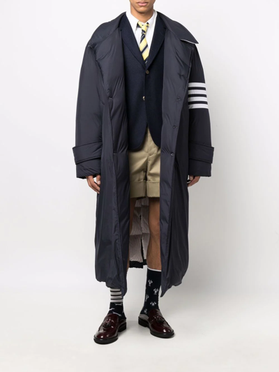 Thom Browne Single Vent Sport Coat - Fit 5 - In Wool Pique Suiting In Blau