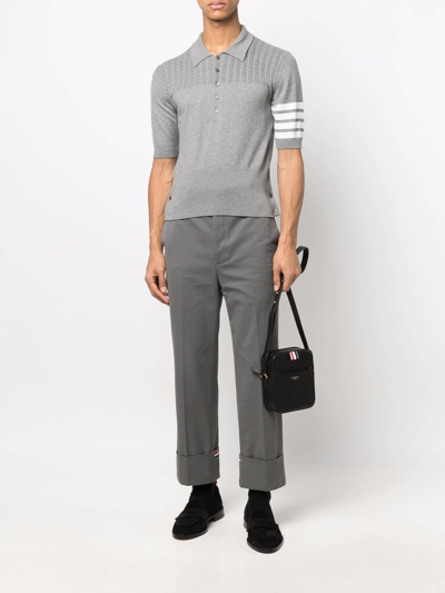 Thom Browne Grosgrain-tab Camera Bag In Schwarz