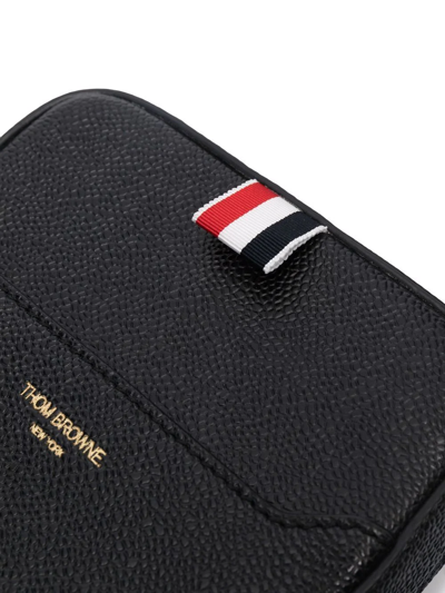 Shop Thom Browne Grosgrain-tab Camera Bag In Schwarz