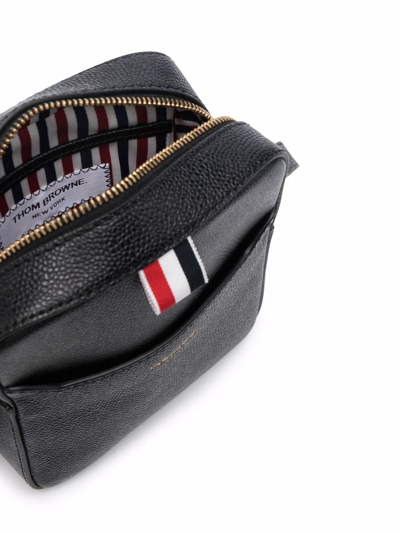 Shop Thom Browne Grosgrain-tab Camera Bag In Schwarz