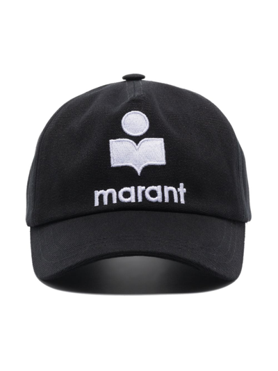 Shop Isabel Marant Tyron Logo-embroidered Baseball Cap In Black