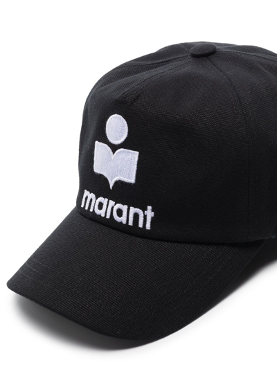 Isabel Marant Tyron Logo-embroidered Baseball Cap In Black
