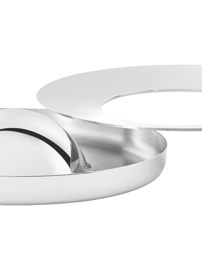 Christofle Grosser Edelstahl-aschenbecher In Silver