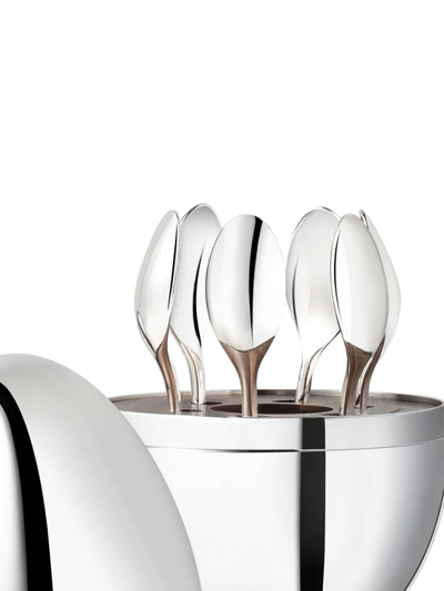 Shop Christofle Shanghai Skyline Silver-plated Espresso Spoon Set (6-person Setting)