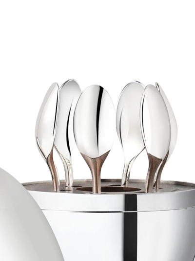 Shop Christofle Shanghai Skyline Silver-plated Espresso Spoon Set (6-person Setting)