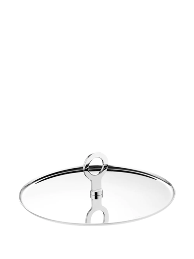 Christofle Oh De  Stainless Steel Appetizer Plate In Silver