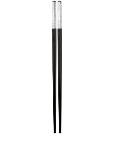 Christofle Jardin D'eden Chopsticks In Black