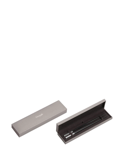 Christofle Jardin D'eden Chopsticks In Black
