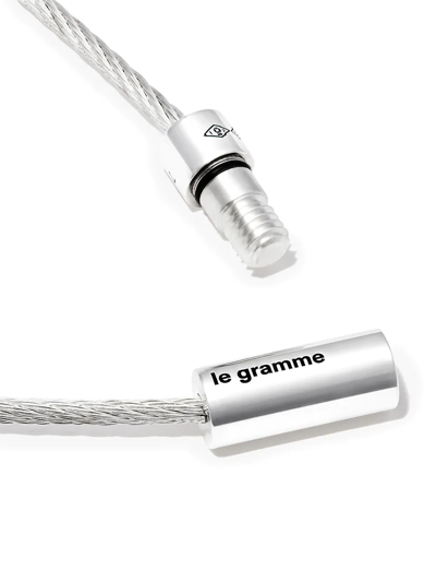 Le Gramme 7g Polished Sterling Silver Cable Bracelet In Silver