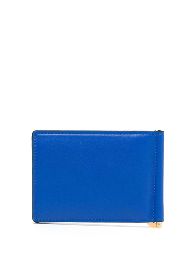 Shop Versace Tribute Medusa Leather Wallet In Blau