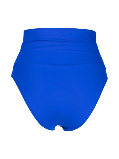 Shop Bondi Born Faith High-waist Bikini Bottoms In Blue