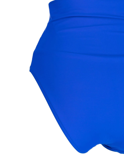 Shop Bondi Born Faith High-waist Bikini Bottoms In Blue