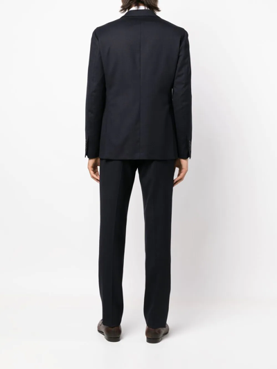 Lardini Single-breasted Slim-cut Suit In Blau