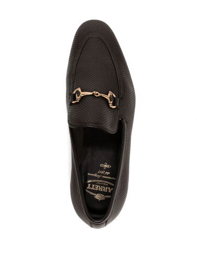 Shop Barrett Horsebit-buckle Leather Loafers In Braun