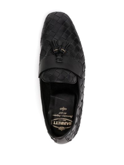 Shop Barrett Woven-leather Tassel Loafers In Schwarz
