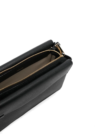 Shop Valextra Large Pocket Crossbody Bag In Black