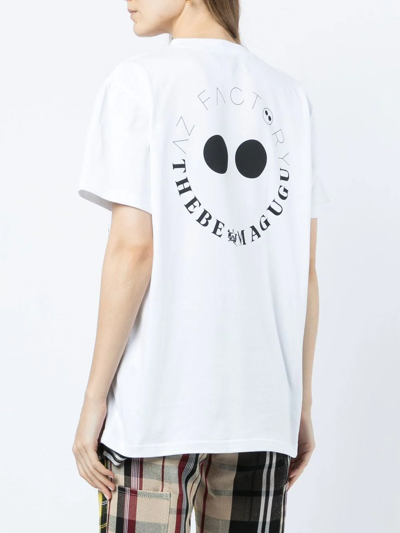 Shop Az Factory Rear Logo-print Detail T-shirt In White