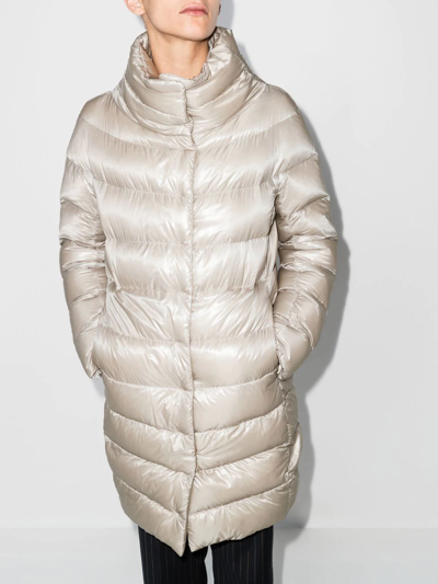 Herno Ultralight Padded Down Coat In Nude