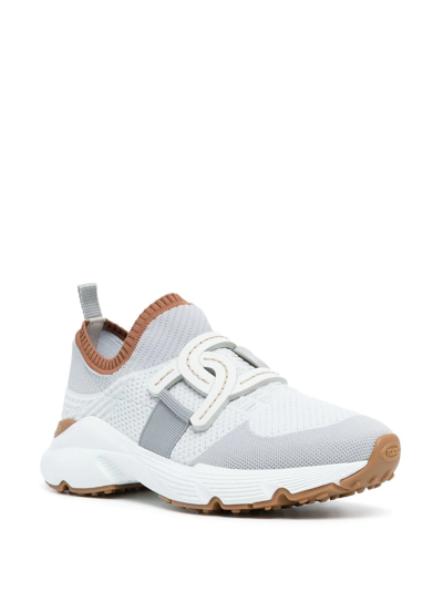 Tod's Panelled Low-top Sneakers In Weiss