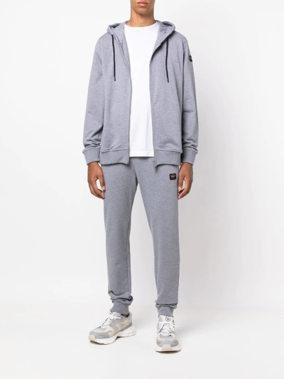 Paul & Shark Zip-up Cotton Tracksuit Set In Grau