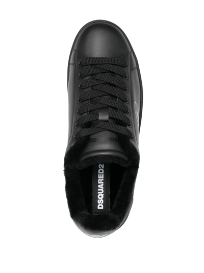 Shop Dsquared2 Lace-up Low-top Sneakers In Schwarz