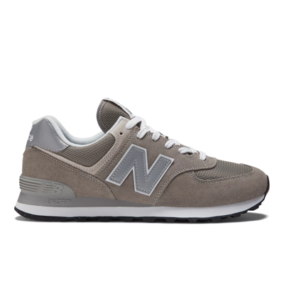 New Balance Gray 574 Core Sneakers In Grey/white