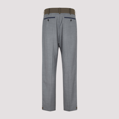 Shop Sacai Suiting Pants In Grey