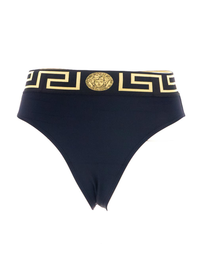 Shop Versace Beachwear Woman In Black