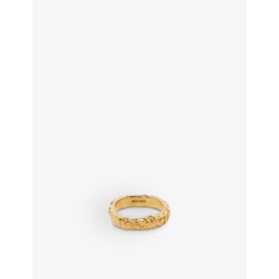 Shop Alighieri The Amore 24ct Yellow-gold Plated Sterling Silver Ring