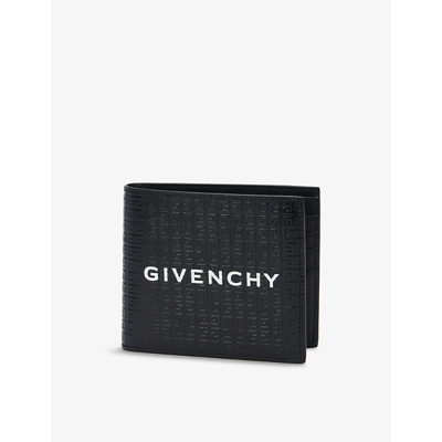 Shop Givenchy Men's Black 4g Logo-embossed Leather Billfold Wallet