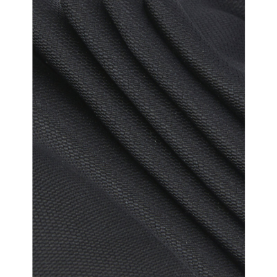 Shop Lanvin Woven Silk Tie In Black