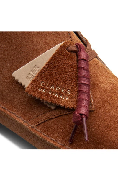 Shop Clarks Desert Boot In Ginger Fabric