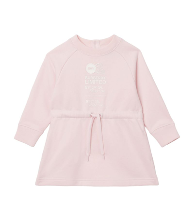 Shop Burberry Kids Montage Print Dress (6-24 Months) In Pink