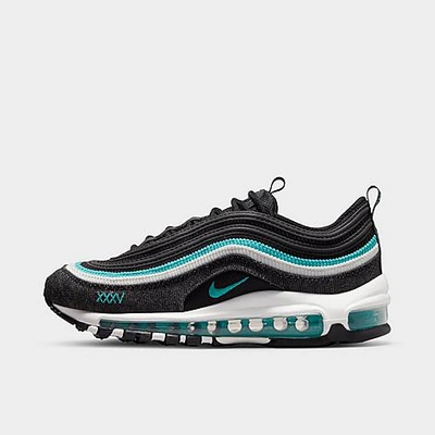 Shop Nike Big Kids' Air Max 97 Se Casual Shoes In Black/sport Turquoise/summit White