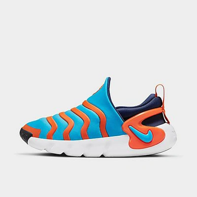 Shop Nike Little Kids' Dynamo Go Casual Shoes In Laser Blue/safety Orange/midnight Navy/white