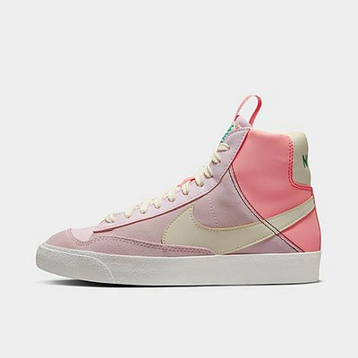 Shop Nike Big Kids' Blazer Mid '77 Se Dance Casual Shoes In Pink Foam/coconut Milk/pink Gaze