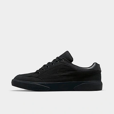 Shop Nike Men's Retro Gts Casual Shoes In Black/black/black