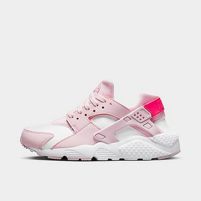 Shop Nike Big Kids' Huarache Run Casual Shoes In Pink Foam/hyper Pink/white