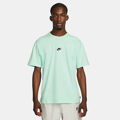 Shop Nike Men's Sportswear Premium Essentials Short-sleeve T-shirt In Mint Foam/black