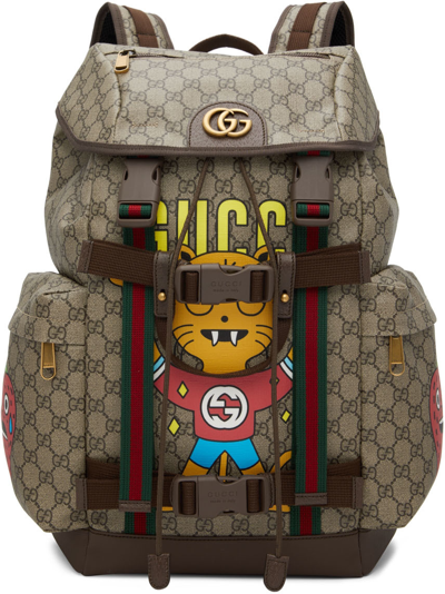 Shop Gucci Beige Pablo Delcielo Edition Backpack In 8853 Be.eb.mu/n.ac/c
