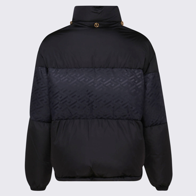 Shop Versace Black Down Jacket