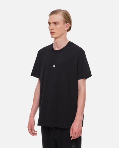 Shop Givenchy Crewneck Cotton T-shirt In Black