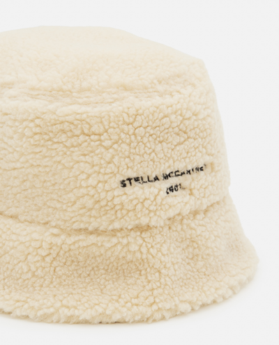 Shop Stella Mccartney Logo Bucket Hat In White