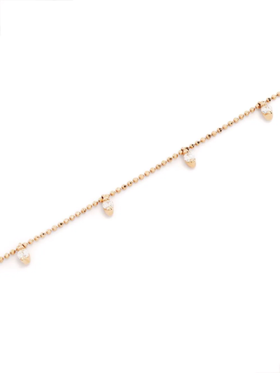 Shop Djula 18kt Rose Gold Diamond Multi-tassel Necklace In Pink