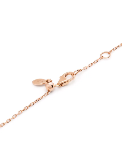 Shop Djula 18kt Rose Gold Soleil Diamond Chain Necklace In Pink